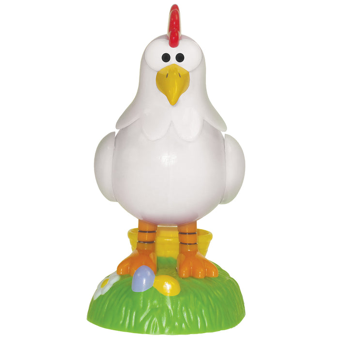 Easter Clucking Chicken egg shaped candy dispenser with sound