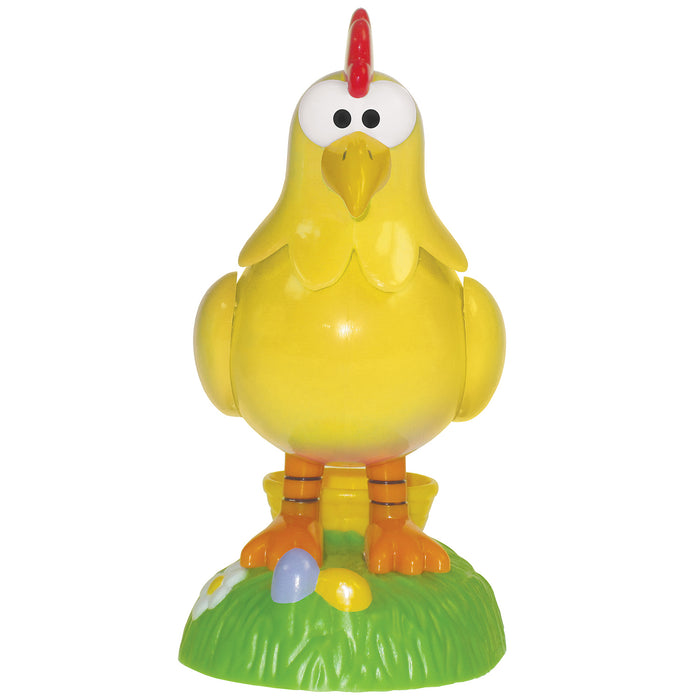 Easter Clucking Chicken egg shaped candy dispenser with sound