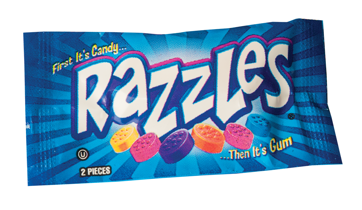 Razzles Regular 2pc pouch or 240ct box — Sweeties Candy of Arizona