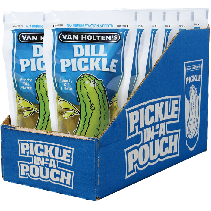 Van Holten's Pickle-In-A-Pouch Jumbo Dill 12ct Case