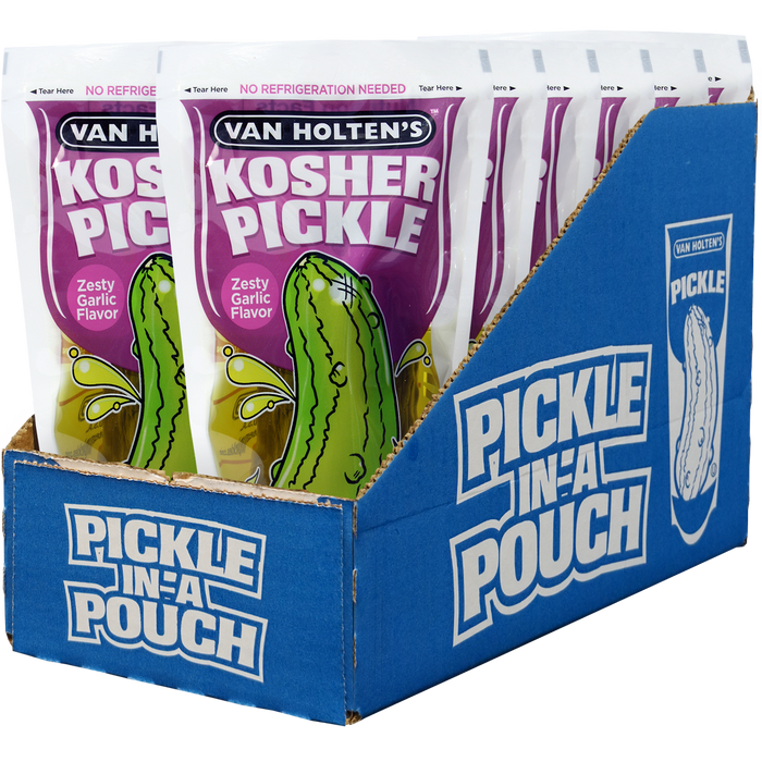 Van Holten's Pickle-In-A-Pouch Kosher Garlic 12ct case