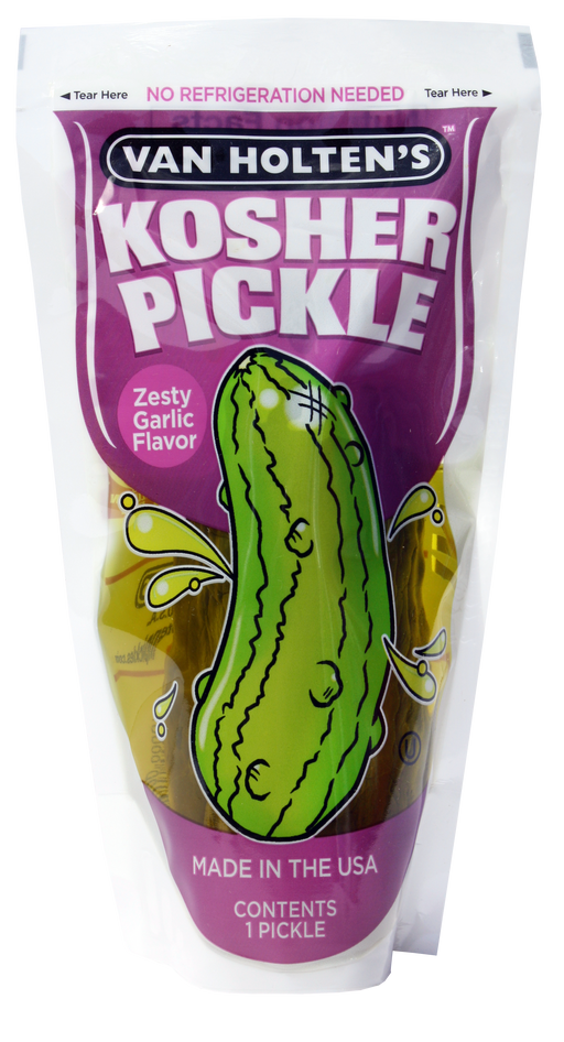 Van Holten's Pickle-In-A-Pouch Kosher Garlic Single