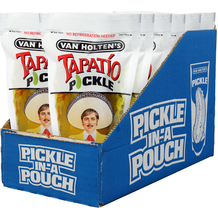 Van Holten's Pickle-In-A-Pouch Jumbo Tapatio 12ct case