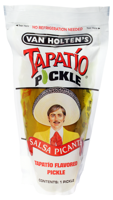 Van Holten's Pickle-In-A-Pouch Jumbo Tapatio Single