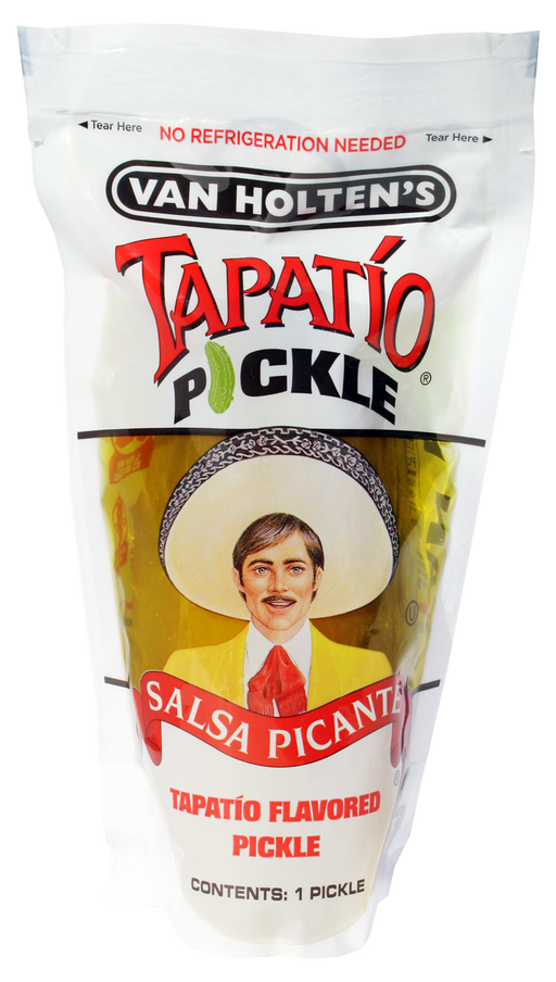 Van Holten's Pickle-In-A-Pouch Jumbo Tapatio Single