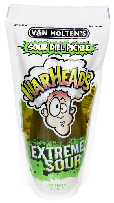 Van Holten's Pickle-In-A-Pouch Jumbo Warheads Extreme Sour Single