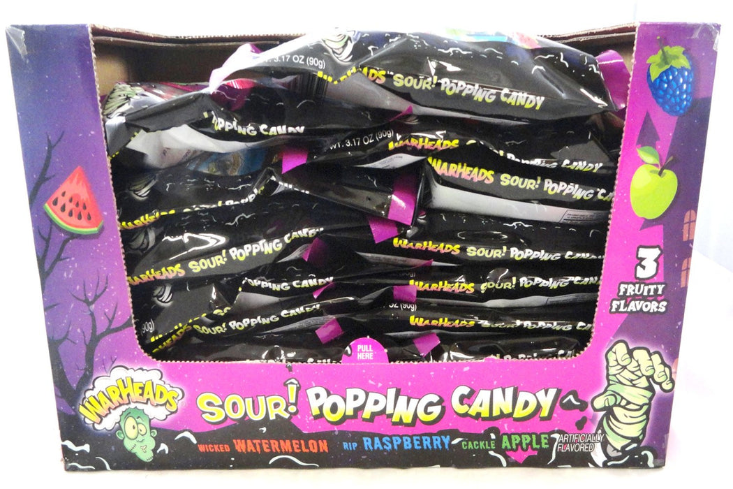 Warheads Halloween Sour Popping Candy 30ct bag 16ct case
