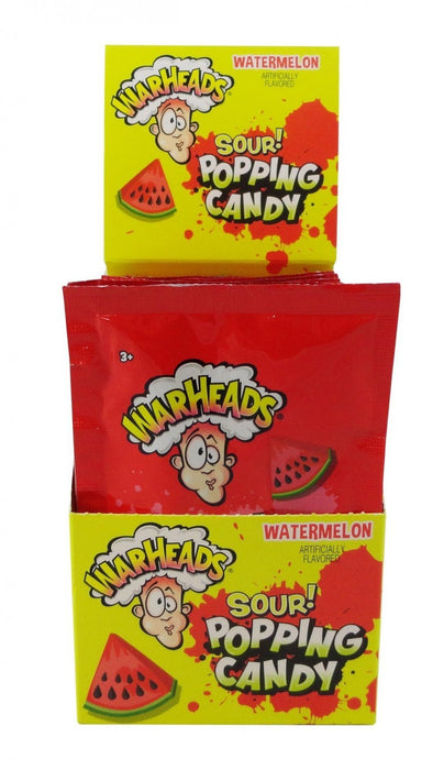 Warheads Sour Popping Candy Watermelon 20ct box