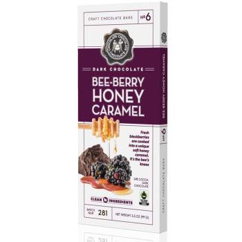 Craft Chocolate Bee Berry Honey Caramel Dark 3.5oz bar