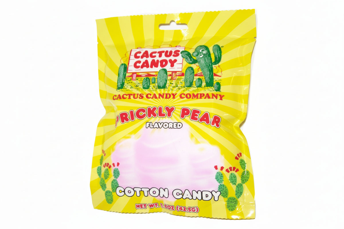 Cactus Candy Prickly Pear Cotton Candy 1.5oz bag — Sweeties Candy